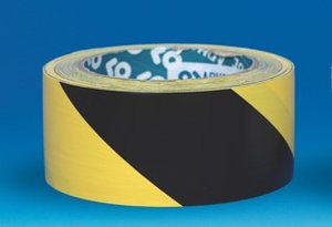 Ruban noir / jaune - 50m largeur 33mm