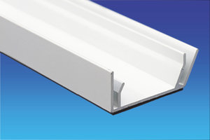 Aluminum profile, white magnetic header holder