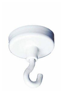 Rond magneet met haak 35kg - 63mm
