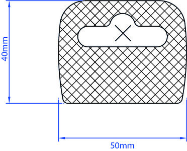 Hang tab - euro hole - 50x50mm - standard adhesive- Batch: 1000