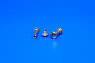 Reusable assembly rivet - ø5mm - tube length 5mm - metal - gold