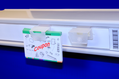 Couponhouder  - pp - capaciteit 8mm - foam tape - supergrip - transparant