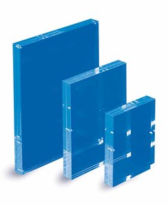 Block with two thick plexiglass plates assembled with magnets - A6-15x10.5cm