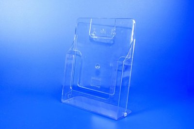 Brochure holder with hanging hole - ps - a4 format - transparent