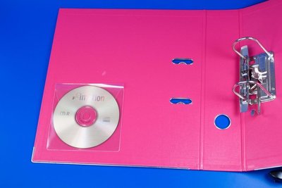 Pochette cd adhésive  - pvc - transparent