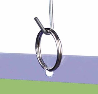 Key ring - nickel-plated steel - ø20mm