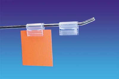 Gripper facing basket - pvc - dim.25x17mm - øtube 6mm - transparent