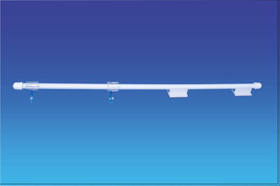 Adhesive banner hanger pvc rod