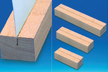 WOODEN BASE 1 GROOVE 210x50MM