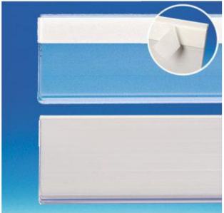 Prijskaarthouder Dubbelzijdige Foamtape 40 mm - 1000mm Transparante achterzijde 