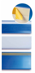 Prijskaarthouder Witte Geëxtrudeerd Dubbelzijdige tape 80 x 1000mm